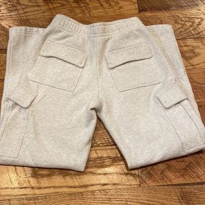 Aritzia Tna Heather Cloud White Cozy Fleece Mega Cargo Sweatpants